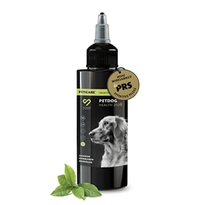 Image de Peticare Chien Traitement Anti Acariens des Oreilles Nettoyant Auriculaire, Gouttes Efficaces Contre Parasites, Soulage Inflammation, Solution Démangeaisons de l&#039;oreille petDog Health 2108