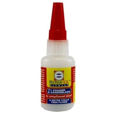 Image de BRICOLAGEPRO Flacon de Poudre d&#039;Assemblage Repar ex Additif Colle Tous Supports 30 Grammes