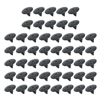Image de Create idea 50x Garde Boue Garniture de Passage Roue Panneau Fixation Réparation Attaches Rivet Clips Compatibles avec Renault Cilo MK2 MK3 Scenic MK1 Megane Traic Plastique Noir