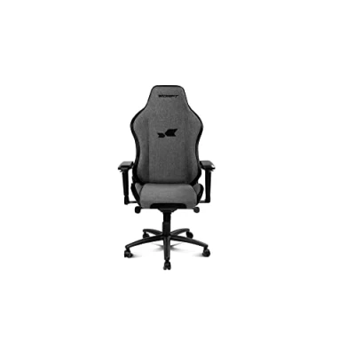 Image de DRIFT DR275 Cloud DR275CLOUD Chaise de jeu professionnelle, matériau en tissu avec finition velours, accoudoirs réglables 4D, piston classe 4, pivotant, mécanisme grenouille, noir/gris