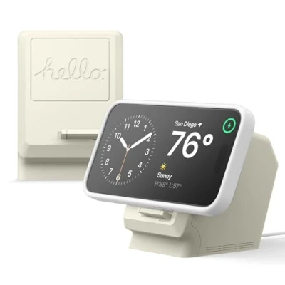 Image de elago M4 Support Charge Compatible avec Chargeur MagSafe Design Moniteur Classique, Mode Veille iOS 17, Silicone Premium iPhone Séries 16/15/14/13/12 [Chargeur Non Inclus]