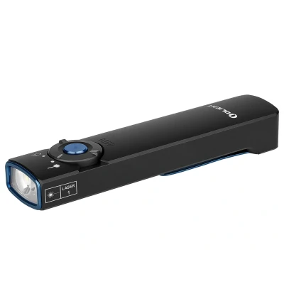 Image de OLIGHT ARKFELD est Une Lampe de Poche EDC Carrée Portable Avec Luminosité Maximale 1000LM MCC Chargeant Un Clip Arrière et Portée 101 Mètres Blanc Froid Noir
