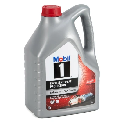 Image de Mobil 1 C40 GT 0W 40 5I Huile moteur 157843 MERCEDES BENZ: Classe C Berline, A, OPEL: Corsa D 3/5 portes, E portes