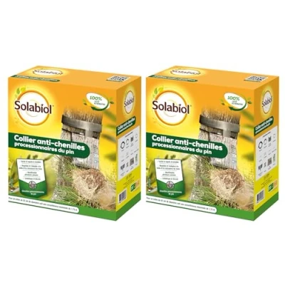 Image de SOLABIOL 2 Pièges à chenilles processionnaires du pin Kits Complets avec Collier réglable Diamètre 55 cm SOCOPROX2