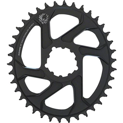 Image de SRAM X Sync 2 Ovale 38T Montage Direct 3 Mm Offset Boost Alum Black Eagle Chainring Unisex Adult, Noir