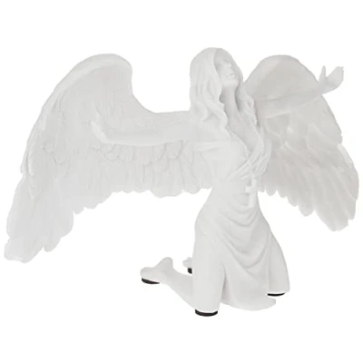 Image de Design Toscano Statue ange Prier pour la paix en résine de marbre