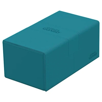 Image de Ultimate Guard Twin Flip`n`Tray 200+ XenoSkin Monocolor Bleu pétrole