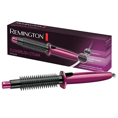 Image de Remington Brosse Chauffante (Céramique, Idéal pour Ondulation &amp; Boucles Volumineuses, Thermoplongeur: répartion uniforme de la chaleur, Indicateur LED) CB4N