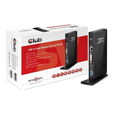Image de CLUB3D USB Gen1 Type A Dual Display Docking Station Neuf