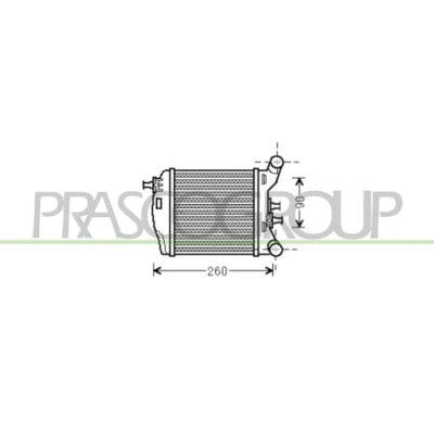 Image de PRASCO FT030N003 Intercooler ABARTH: 500 / 595 695 3/5 portes, 500C 595C 695C Cabriolet