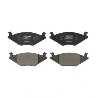 Image de DELPHI LP505 Jeu de plaquettes frein non préparé pour indicateur d&#039;usure sans tôle anti bruit accessoires VOLKSWAGEN: GOLF 2, 1 Cabriolet