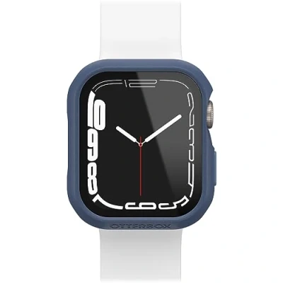 Image de Otterbox Bumper Eclipse avec protecteur d&#039;écran intégré pour Apple Watch Series 9/8/7 45mm, Verre trempé, antichoc, anti chute, coque de protection, élégant Watch, Bleu Foncé