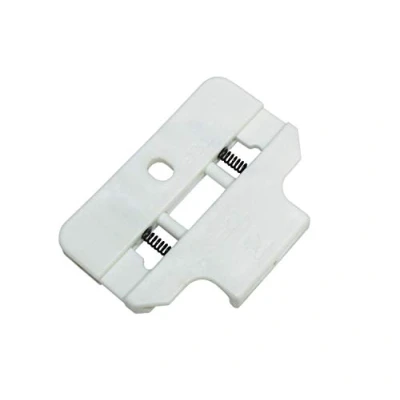 Image de GARDINIA Clip Tringle à Rideaux 3 Rails Blanc 5,6 x 4 cm