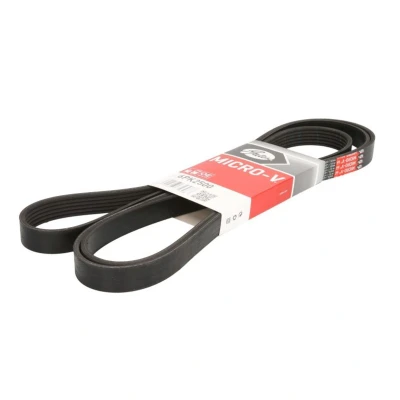 Image de GATES Micro V 6PK2500 Courroie Poly 2500 6 Polyester, EPDM (éthylène propylène diène caoutchouc) AUDI: A4 B8 Berline, A5 Coupe