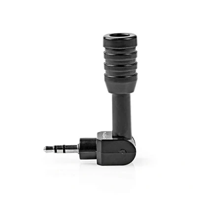 Image de Nedis MICMJ100BK Microphone Filaire Mini Enfichable 3.5 mm Noir