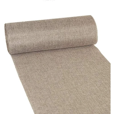 Image de Deko AS GmbH &#039;Chemin de Table Shabby Chic Effet Lin avec col. 35300 mm 15 m Beige 693001535