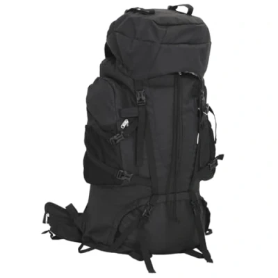 Image de vidaXL Sac à Dos de randonnée Noir 100 L Tissu Oxford, Camping, d&#039;extérieur, léger,