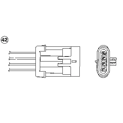 Image de NGK 0440 Sonde lambda 4 DAEWOO: Matiz I 3/5 portes, Rezzo, Lanos Berline