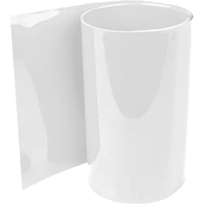 Image de ISOLATECH Gaine thermorétractable en PVC au mètre, blanc, sans colle Dimension plate 40mm (Ø25,5mm) 1 mètre 2:1 Set isoler les Batteries 18650 non marquées (Ø25,5mm mètre)