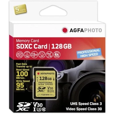 Image de AgfaPhoto 10607 mémoire flash 128 Go SDXC UHS I Classe 10 Neuf