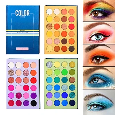 Image de Beauty Glazed 72 Color Eyeshadow, Shimmer and Matte High Pigmented All In One Eyeshadow Palette Glitter Pearlescent Nude Eyes Cosmetic Makeup