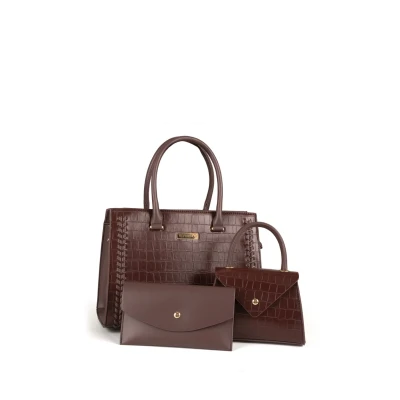 Image de Vivisence SET Sac à main, Femme, Taille: One Size, Brown