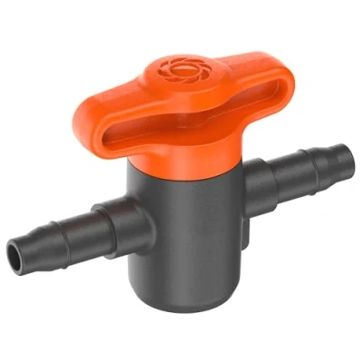 Image de Gardena Micro Drip System Robinet d’arrêt 4,6 mm (3/16 pouce): pour la régulation ou l’arrêt sur chaque tuyau, réglable en continu, contenu: 2 pièces (13217 20)