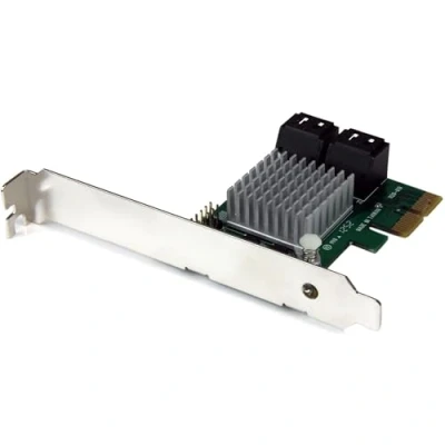 Image de StarTech.com Carte Contrôleur RAID PCI Express 2.0 SATA III 6Gbps à 4 ports avec HyperDuo SSD Tiering Adaptateur PCIe 3 (PEXSAT34RH)