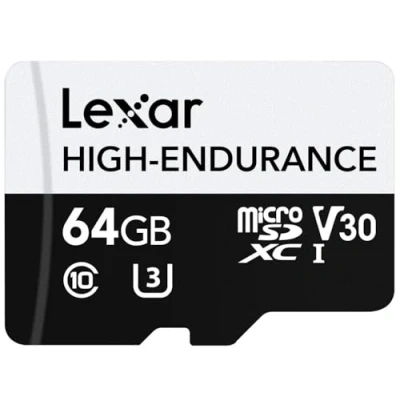 Image de Lexar High Endurance 64 Go MicroSDXC UHS I Classe 10 Neuf