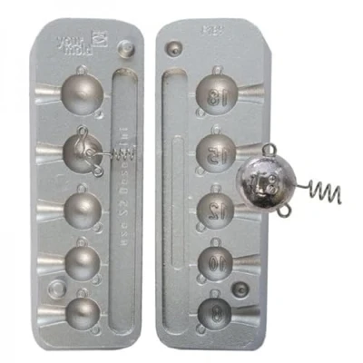Image de Moule A PLOMBS TETES PLOMBEES Visser 8 10 12 15 18GRS A0 MOU189