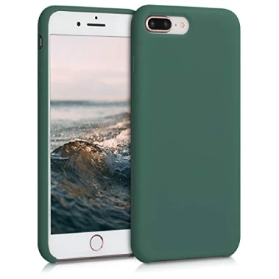 Image de kwmobile Housse Compatible avec Apple iPhone 7 Plus/iPhone 8 Plus Coque de téléphone Protection Souple en TPU Silicone Vert Sapin