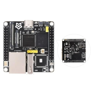 Image de Waveshare Luckfox Pico Ultra RV1106 Linux Micro Development Board, Integrates Arm Cortex A7/RISC V MCU/NPU/ISP Processors, with 8GB EMMC, Without PoE Module Or WiFi