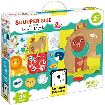 Image de Banana Panda Super size puzzle assortir les animaux 2+