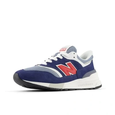 Image de New Balance U997R Unisex Baskets basses, Taille: 44, Navy Cuir et textile