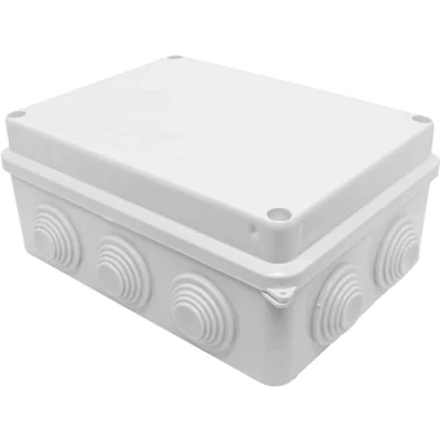 Image de Lumonic boîte de distribution blanche 150x110x70mm avec 10 ouvertures I dérivation en saillie IP65 jonction, serrage, b