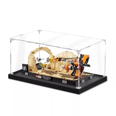 Image de FYHCY vitrine Acrylique Transparente Compatible avec Le*Go 75380 Mos ESP Podracer, Anti poussière (modèle Non Inclus) A,3MM
