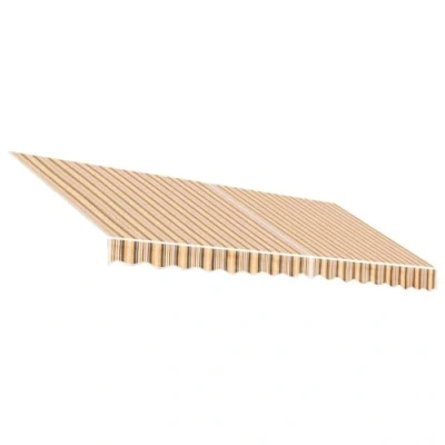 Image de vidaXL Tissu de Remplacement pour auvent Rayures Multicolores 4x3,5 m