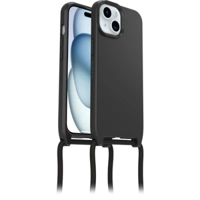 Image de Coque Apple iPhone 15 avec cordon MagSafe Plastique OtterBox rigide/Coque Étui téléphone Noir Shockproof