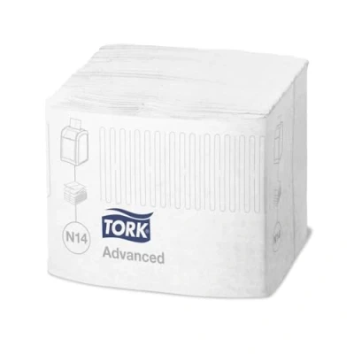 Image de Tork Serviettes de Table Blanches Xpressnap Fit 15830 Recharge pour Distributeur N14, Qualité Advanced 2 plis, Blanc 6 x 720 (4320) Feuilles