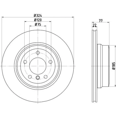 Image de TEXTAR PRO 92201903 Disque de frein 323,9 22 05/06 120 ventilé l&#039;intérieur revêtu sans boulon fix roue, moyeu roue BMW: 1 Coupe