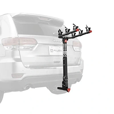 Image de Allen Sports Porte vélos Unisexe 532QR Deluxe verrouillable à libération Rapide pour 3 de 2&quot; et 3,8 cm Attelage Noir