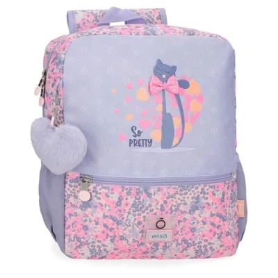 Image de Enso So Pretty Sac à dos préscolaire adaptable au chariot Multicolore 27 x 33,5 11 cm Polyester, multicolore, 25x32x12 cms, de promenade