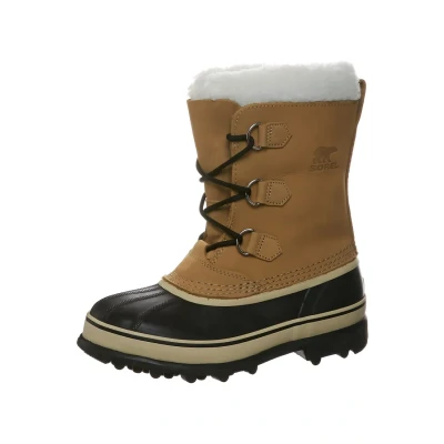 Image de Sorel Youth Caribou Bottes de neige pour enfants, Taille: 36, Beige Cuir / matière synthétique