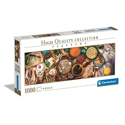 Image de Clementoni Bureau d&#039;Herboriste Puzzle de 1000 Pièces Jeu Patience et Réflexion Format Panorama Image Net 98 x 33 Cm À Partir 14 Ans