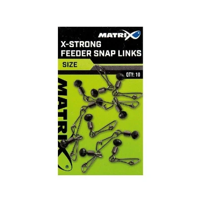 Image de Matrix X Strong Feeder Snap Links (10 pcs) Maat : 12
