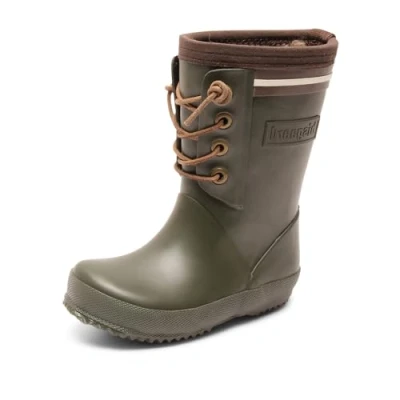 Image de Bisgaard BOOT LACE Thermo Bottes en Caoutchouc pour enfants, Taille: 27, Green naturel