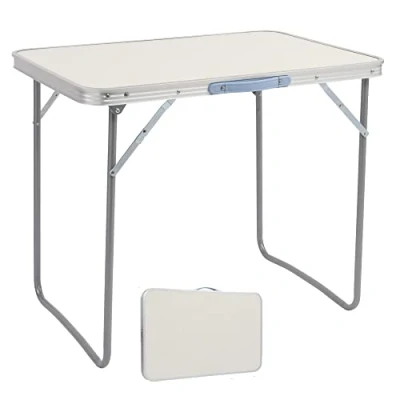 Image de LEADZM Table de Camping Pliante Portative,Panneau Fibres d&#039;aluminium antirouille,70x50x60cm,Facile à Nettoyer,Convient pour Les Pique niques en Plein air