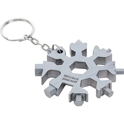 Image de BGS Diy 85880 Outil multifonctions flocon de neige 18 en 1 acier inoxydable