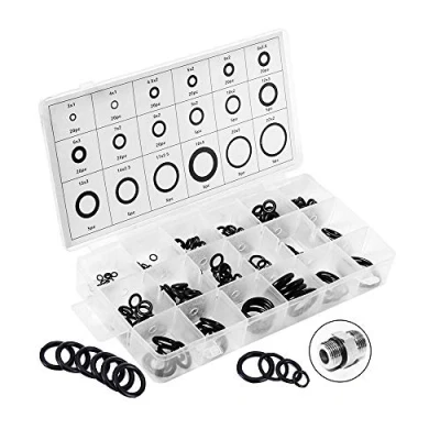 Image de Joint torique Assortiment 279pcs 18 Tailles Kit Caoutchouc Imperméable d&#039;Étanchéité Pour Réparation de Véhicule Climatisation Plomberie