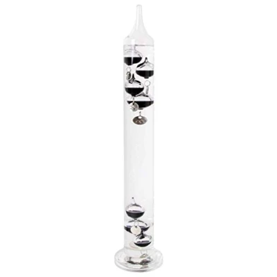 Image de Esschert Design TH43 Thermomètre de Galilée en Verre Multicolore 40 x 8 cm